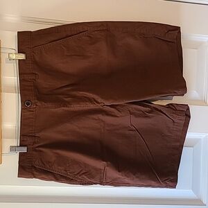 Eddie Bauer Flat Front Cotton Shorts
